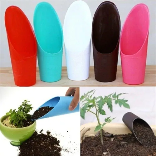 Vista 3 de Baolaili - Cucharas de tierra para bonsái, cucharas de plástico para jardín, color negro, clásico, agarre ergonómico