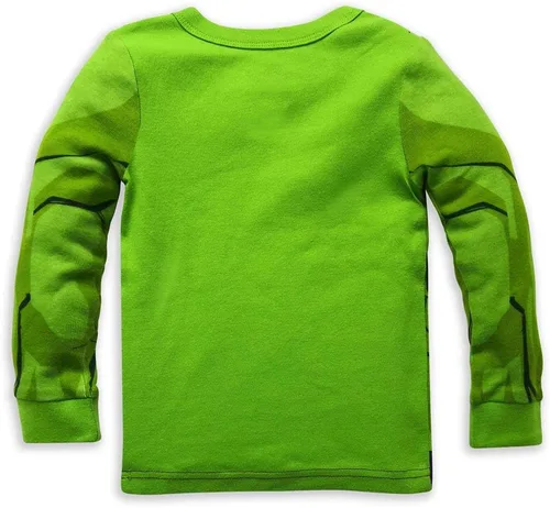 Vista 3 de Marvel Disfraz de Hulk PJ PALS para niños, Multicolor