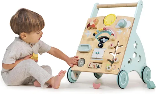 Vista 4 de Tender Leaf Toys - Andador de actividades Sunshine Baby - Estación de actividades para fomentar el juego en el suelo hasta los primeros pasos