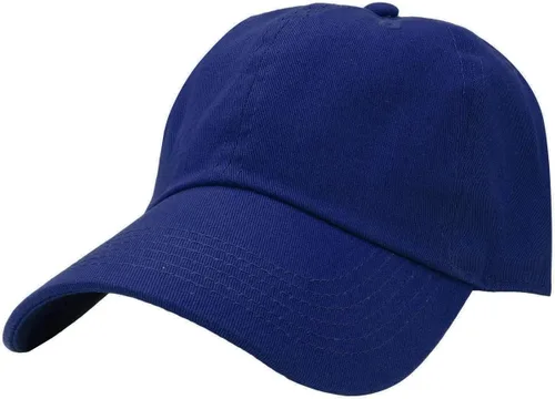 Vista 20 de Gorra de béisbol clásica Falari, sombrero de papá 100% algodón suave, talla ajustable Aguamarina