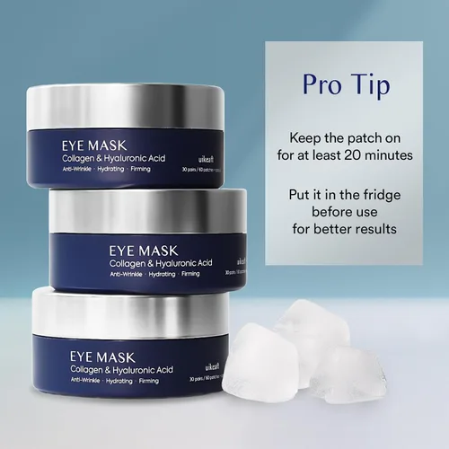 Vista 7 de Parches debajo de los ojos para ojos: 30 pares de mascarillas de gel para ojos hinchados y bolsas con colágeno de retinol - iluminador de ojos