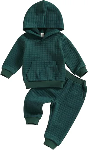Vista 17 de Ropa de Otoño e Invierno para Niña Pequeña Sudadera con Capucha Estampada de Leopardo y Pantalones Conjunto de Chándal de 2 Piezas Negro A