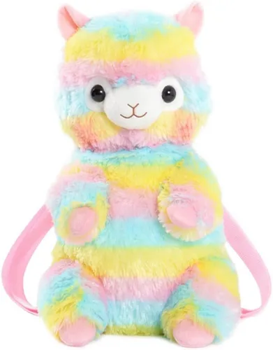 Vista 6 de Mochila de peluche con diseño de conejito con regalo ajustable para mujeres y niñas, Marrón, Tamaño único, Viajar
