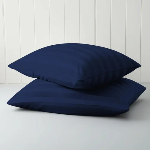 Vista 12 de Juego de 2 protectores de almohada estándar, 100% algodón egipcio con cremallera, 400 hilos, tejido satinado, algodón, color beige, fundas