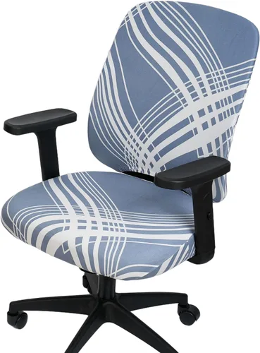 Vista 10 de Melaluxe Funda para silla de oficina de computadora, funda universal protectora y elástica para silla giratoria elástica