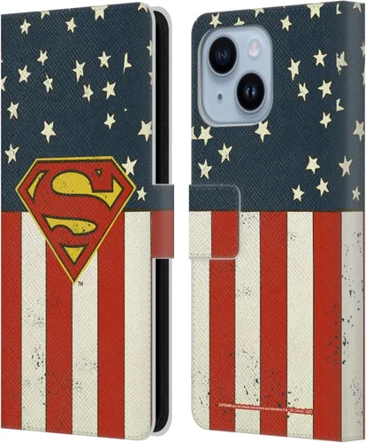 Vista 142 de Head Case Designs Funda de piel con licencia oficial de Superman DC Comics con logotipos negros y rojos compatible con Apple iPhone 11