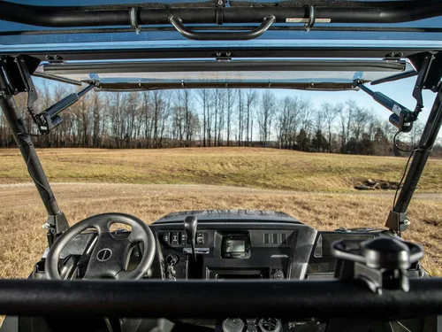 Vista 8 de SuperATV MaxDrive Power - Parabrisas abatible compatible con Kawasaki Mule Pro DX, Pro DXT, Pro FX, Pro FXT Ranch Edition, Pro FXT, policarbonato
