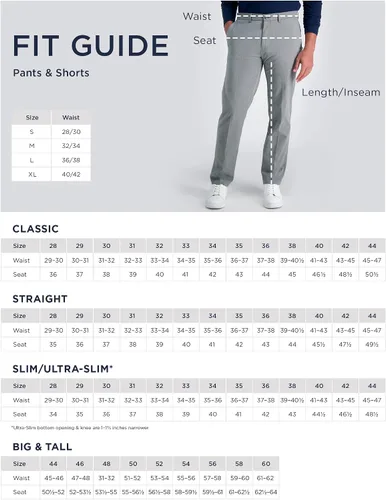 Vista 6 de Haggar - Pantalón caqui prémium para hombre, no requiere planchado, ajuste clásico, pliegues en la parte delantera, tallas regulares y Big and Tall