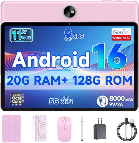 Vista 10 de PEICHENG Tablet Android 16 de 11 pulgadas con procesador Octa-core, 18GB RAM 128GB ROM, duración de la batería de 8000mAh durante todo el día