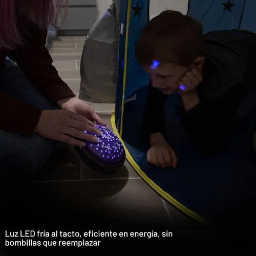 Vista 4 de GE Proyector LED de luna y estrella, luz nocturna, funciona