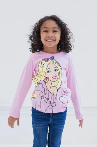 Vista 2 de Barbie Paquete de 3 camisetas para niñas de niños pequeños a grandes