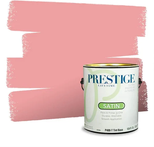 Vista 136 de Prestige Paints Pintura exterior e imprimación en uno, 1 galón, plano, coincidencia comparable de Valspar* Amber Rose*