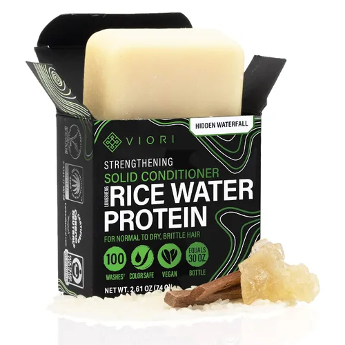 Vista 10 de Viori Citrus Yao - Barra de acondicionador hecha con agua de arroz, acondicionador orgánico totalmente natural hecho a mano
