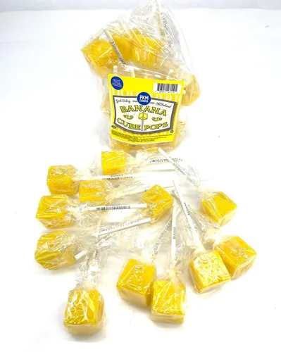 Vista 5 de PKM Candies - Paquete de 12 chupones cuadrados cuadrados de moda antigua: paquete de ventosas con sabor envuelto individualmente por Espeez - Party