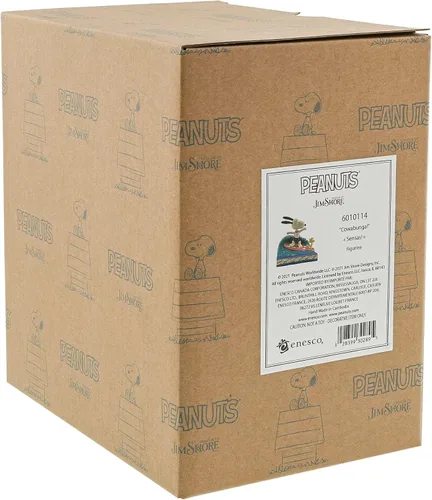 Vista 6 de Enesco Jim Shore Peanuts Snoopy and Woodstock - Figura de surf, 5.5 pulgadas, multicolor