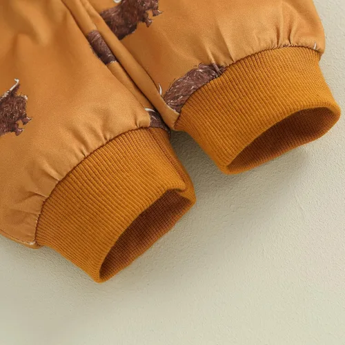 Vista 6 de DNOMAID YZARC Conjunto de sudadera de manga larga con estampado de vaca y pantalones deportivos, 2 piezas para otoño e invierno