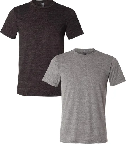 Vista 196 de Bella Canvas 3413c para hombre (1) Triblend verde + (1) Triblend rojo