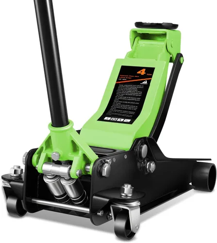 Vista 22 de Auto Dynasty Gato de piso de perfil bajo de 3 toneladas, gato hidráulico de acero resistente para automóvil con bomba de elevación rápida de Negro