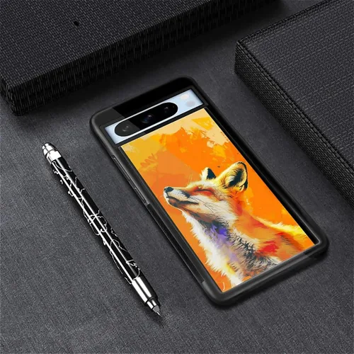 Vista 273 de Compatible con Google Pixel 4A 5G Mobile Case Creative Acrylic Panel trasero Silicona Protección Grip especialmente diseñado para Google Pixel 4A 5G