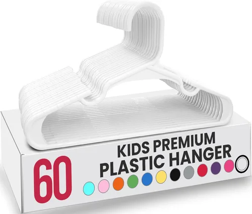Vista 35 de Utopia Home Paquete de 20 Perchas para Niños - Perchas de Plástico para Bebé de 11.5 Pulgadas para Armario - Perchas para Niños para Ropa y Percha