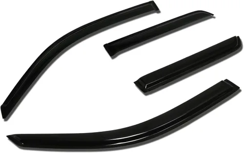 Vista 35 de Auto Dynasty 4 viseras adhesivas para ventana compatibles con Avalon de 4 puertas 2000 2001 2002 2003 2004 2000-2004, deflector protector de lluvia