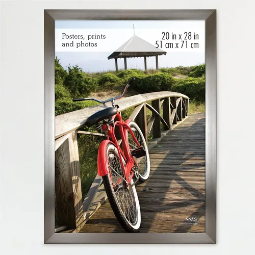 Vista 28 de MCS Marco para póster con estilo de museo, 11 x 17 pulgadas, madera de granero, vertical y horizontal, para colgar en la pared, marco grande