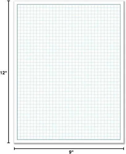 Vista 5 de Reskid Bloc de papel para planos y gráficos, 50 hojas por bloc, texto de 70 libras, para dibujar, diseñar y más, herramienta perfecta para artistas