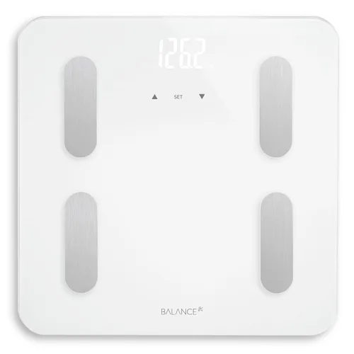 Vista 7 de Balance Báscula digital de grasa corporal de alta precisión, medidas precisas de salud, mediciones de composición y peso corporal, parte superior