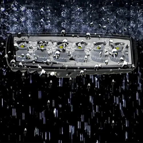 Vista 6 de STDYSUN Luces LED azules antiniebla de conducción para carretilla elevadora, luces de seguridad, 2 unidades, 30 W, 6 pulgadas, impermeables, luces
