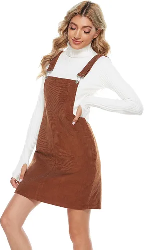 Vista 3 de Tanming Minifalda de pana para mujer