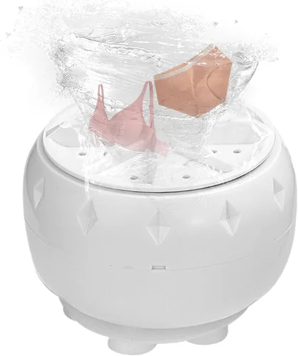 Vista 8 de Lavadora portátil – 3.9x2.8 in silencioso turbina eléctrica Mini lavadora adaptador Dispositivo de limpieza ultrasónica alimentado por USB