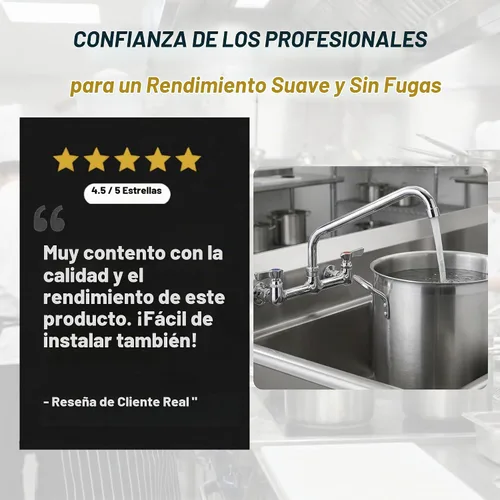 Vista 7 de Krowne Silver Series - Grifo de montaje en pared central de 8 pulgadas, boquilla de 10 pulgadas