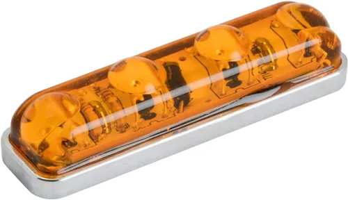Vista 2 de GG Grand General 77140 - Luz de marcador (rectangular pequeña ámbar/ámbar 4 LED), 1 paquete