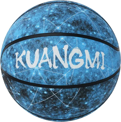 Vista 11 de Kuangmi Balón de baloncesto de goma de lujo, tamaño reglamentario de oficina, 7 (29.5 pulgadas), hecho para juegos de baloncesto en interiores