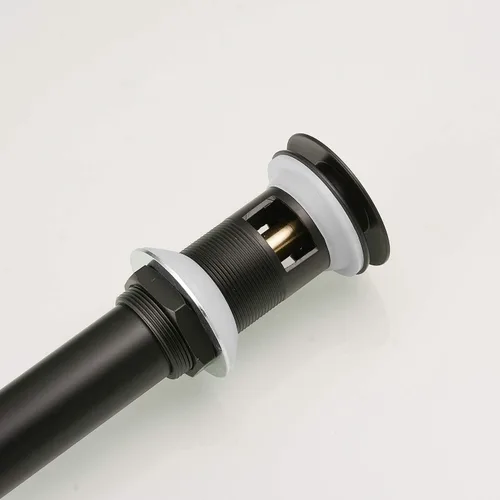 Vista 9 de BWE Tapón de drenaje negro para fregadero con desbordamiento, se adapta al orificio estándar del fregadero de baño de 1-1/2 a 1-3/4 pulgadas, negro