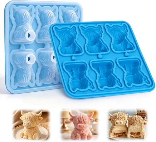 Vista 11 de Palksky Moldes de chocolate de vaquero, paquete de 2 moldes de silicona con temática occidental para hornear con botas de caballo de vaquero 2
