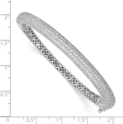 Vista 3 de Diamond2Deal Juego de pulsera de plata de ley 925 con circonita cúbica, para mujer, Plata de ley, Circonita cúbica