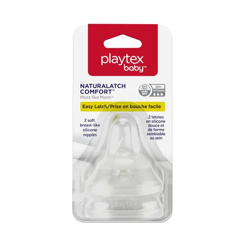 Vista 2 de Playtex, 2 tetinas NaturaLatch, Flujo rápido