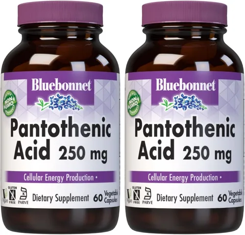 Vista 4 de Bluebonnet Ácido pantoténico 250 mg cápsulas vegetales, 60