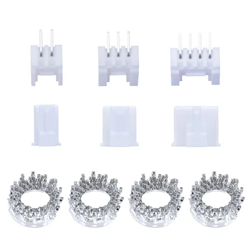 Vista 92 de CQRobot JST EL 4.5 mm de paso 2 pines conector electrónico IC macho, enchufes hembra carcasa y kit de terminales de crimpado en T macho/hembra. 50