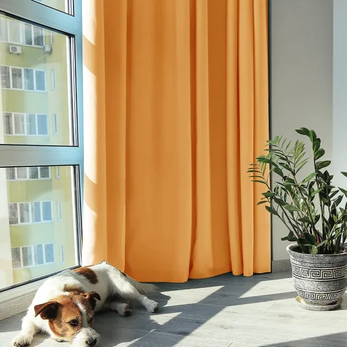 Vista 148 de Deconovo Cortinas opacas 100% con forro negro, cortinas con ojales aisladas térmicamente que reducen el ruido, doble capa para oscurecer