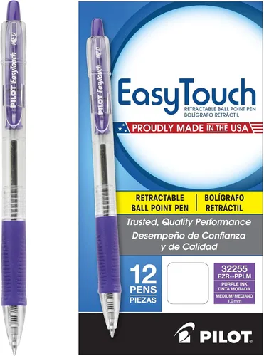 Vista 4 de Bolígrafo retráctil de punta media EasyTouch (32241), de Pilot, Negro