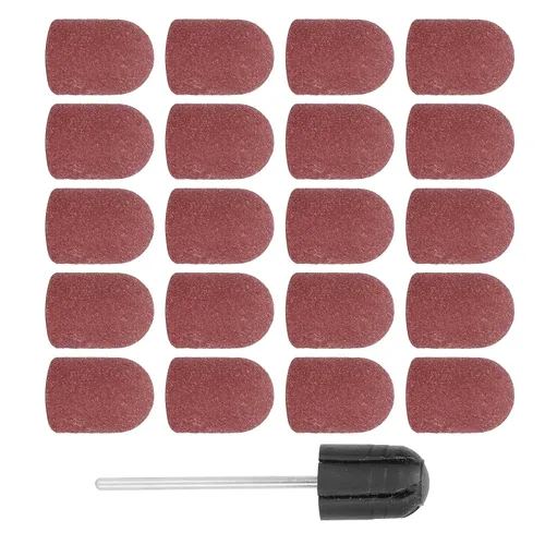 Vista 11 de Brocas de taladro de uñas, banda de lijado de uñas, broca para manicura, pedicura, pulido de uñas, rebabas, uso en salón de belleza, juego de lijado