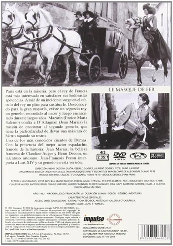 Vista 2 de La Mascara De Hierro (1962) (Le Masque De Fer)