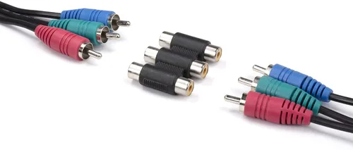 Vista 6 de THE CIMPLE CO Acopladores RCA triples – Conectores de barril hembra a hembra para adaptar y extender cables A/V – Uniones de cables RCA de 3 vías