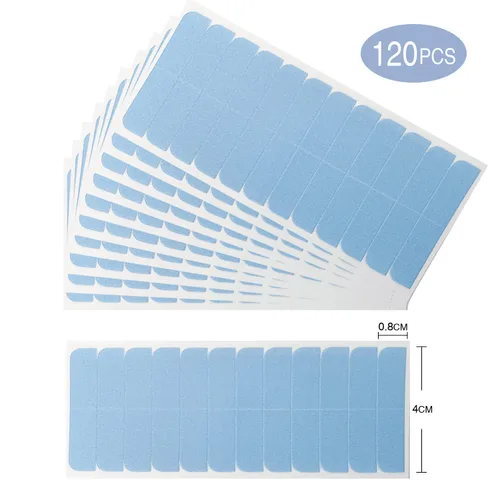 Vista 4 de Sunya Cintas adhesivas de extensión para repuesto 1.6 in x0.3 in 120pc Azul (120 piezas)