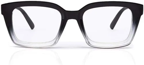 Vista 9 de JiSoo Oversized Reading Glasses for Women, Stylish Designer Large Readers Oprah Style with Spring Hinge