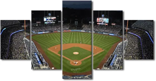 Vista 78 de Arte para pared, lienzo para estadio deportivo, arte para pared, diseño de campo de Wrigley en Chicago, pinturas de Chicago, impresiones sobre