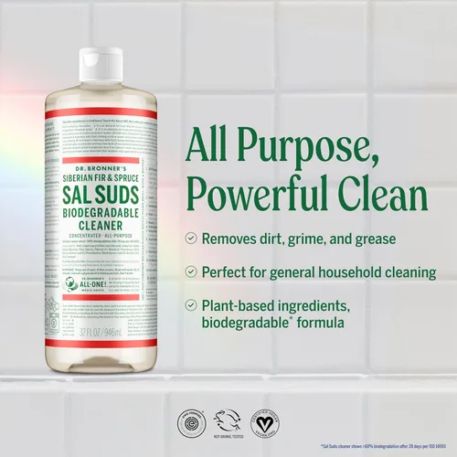 Vista 2 de Jabones y líquido Limpiador y orgánico de comercio justo Dr. Bronner's Magic, 16 onzas lq