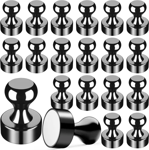 Vista 11 de 12 Piezas Imanes Negros para Refrigerador, Imanes para Refrigerador, Imanes para Pizarra Blanca, Imanes para Refrigerador para Adultos, Imanes